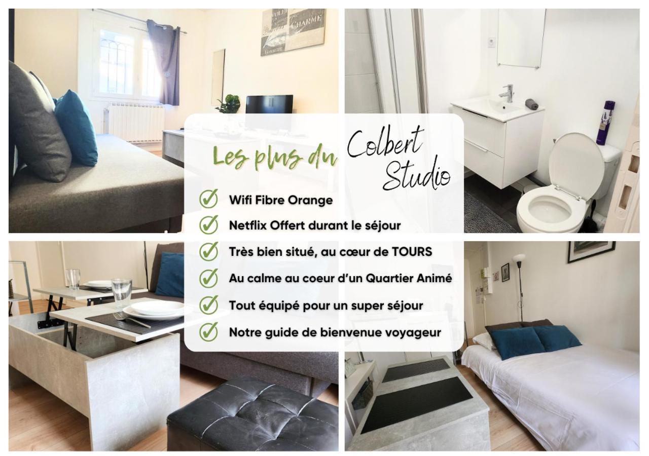 "Colbert Studio" Coeur De Ville - Cathedrale Saint Gatien Tours Exteriör bild